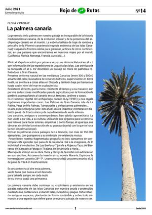 N14 Hoja De Ruta Julio 2021 Senderismo Lanzarote