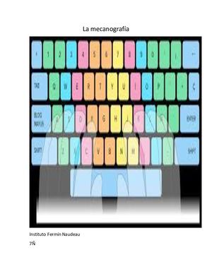 La Mecanografía Examen 2°trimestre