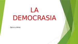 La Democrasia