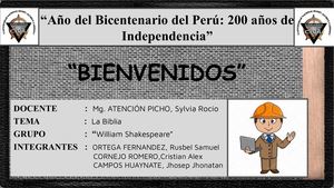 Sesión N°14 Generos Literarios En La Biblia ( Grupo William Shakespeare)