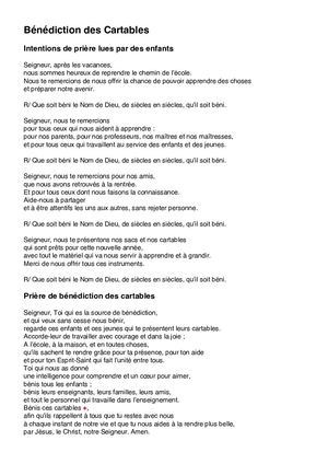 Annexe AVC 174 Benediction Des Cartables 1