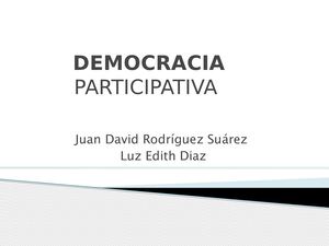 Democracia Participativa
