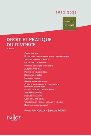 Droit Et Pratique Du Divorce 2022/2023_Extraits