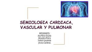 Cartilla Semiología Cardiovascular Y Pulmonar