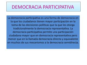 Democracia Participativa
