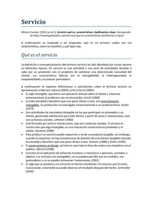 Aspectos Conceptuales de Servicios de Información