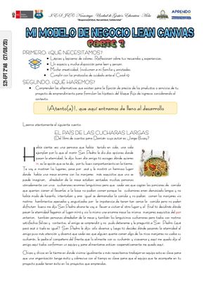 Mi Modelo De Negocio Lean Canvas