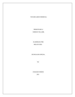 Vocabulario Comercial Piza Melany 702