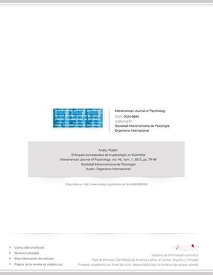 Enfoques de la psicología en Colombia