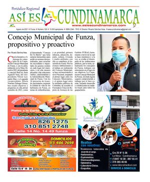 Asi Es Cuninamarca Edicion 128 Agosto 2021