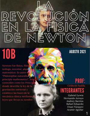 La revolución en la física de newton