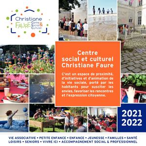 Plaquette centre social & culturel Christiane Faure 2021 2022