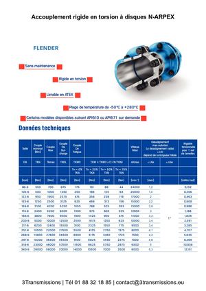 Accouplement Rigide en torsion N Arpex