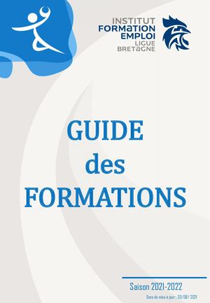 Guide ses formations 2021 - 2022