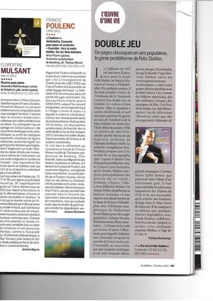 FLORENTINE MULSANT Critique Classica Octobre 2020