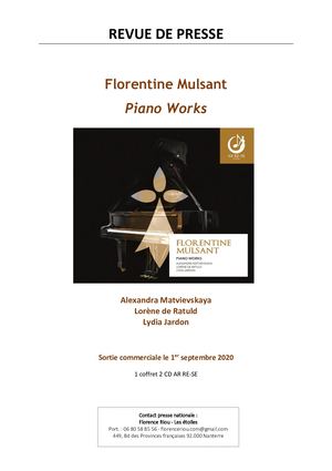 Florentine Mulsant R.Presse Piano Works