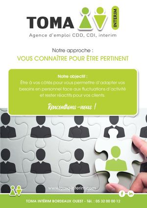Flyer Toma Interim Bordeaux Ouest