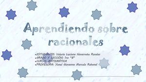 Aprendiendo Sobre Racionales Revista Valeria Navarrete