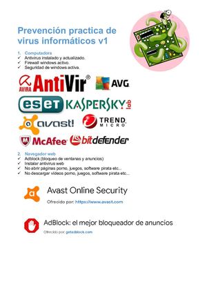 Prevención En La Practica De Virus Informaticos
