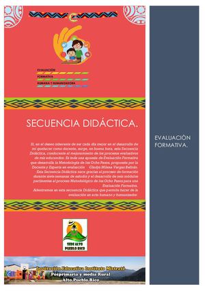 Cartilla Final Secuencia Didáctica La Evaluación Formativa John Jairo Cano Moreno