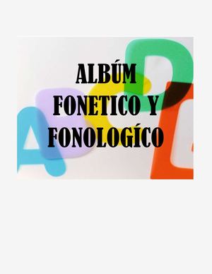 Albúm Fonetico Y Fonologíco Final