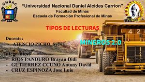 Tipos De Lecturas (Mineros 2 0)