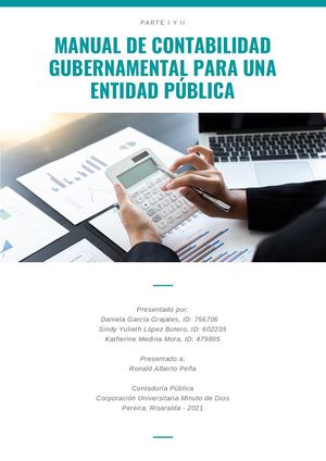 Manual De Contabilidad Gubernamental Para Una Entidad Pública II