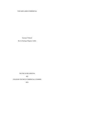 Vocabulario Comercial