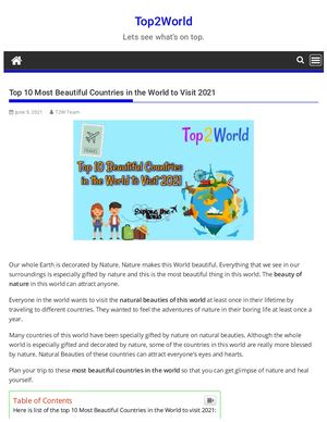 Top 10 Most Beautiful Countries In The World To Visit 2021