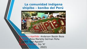 La Comunidad Indigena, Una Diversidad De Nuestro Perú Dpcc 5to A