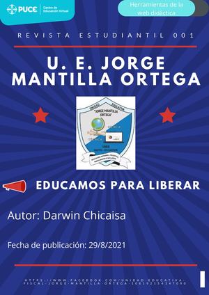 Revista Educativa JMO Herramientas web Darwin Chicaisa