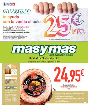 Oferta Válidad Del 2 Al 15 De Septiembre De 2021 - Masymas Supermercados