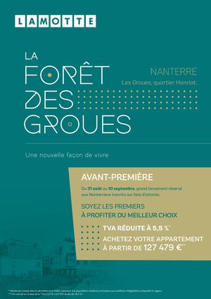 La Forêt des Groues à Nanterre (93) - Programme immobilier neuf - Lamotte