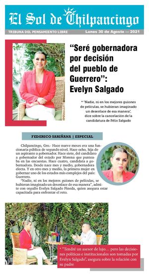 El Sol De Chilpancingo Entrevista Evelyn Salgado Pineda 30 De Agosto De 2021