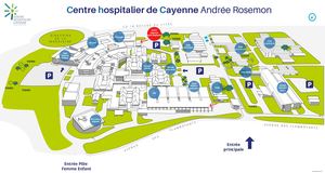 Plan Centre hospitalier de Cayenne