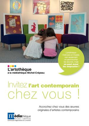 L'artothèque à la médiathèque Michel-Crépeau