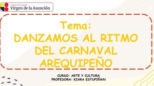 Clase 4 Danzamos Al Ritmo Del Carnaval Arequipeño