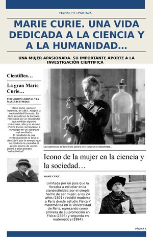 MARIE CURIE