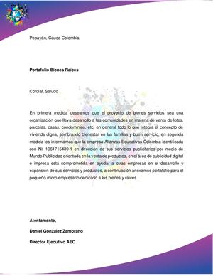 Portafolio Marketing Bienes Raices
