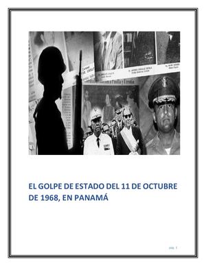 El Golpe De Estado Del 11 De Octubre De 1968