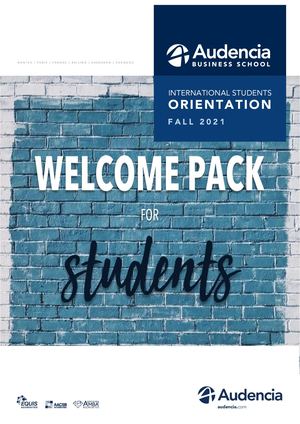Welcome Pack Fall 2021