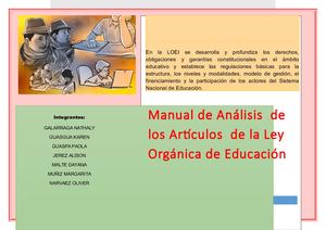 Manual De Analisis Del Nuevo Reglamento De La Loei