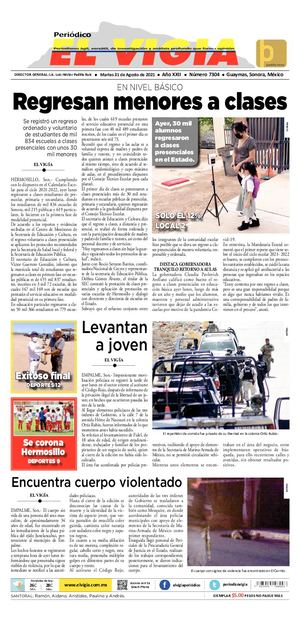 31 de agosto del 2021