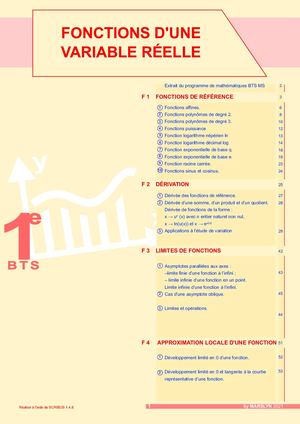 Cours Les Fonctions Bts 2021