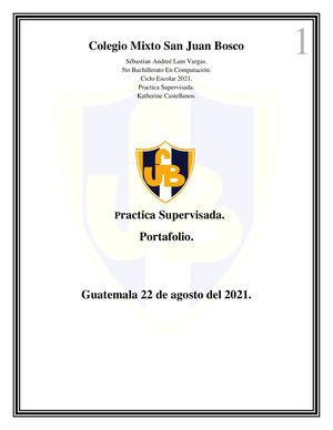 Portafolio Final Practica Supervisada Sébastian Lam