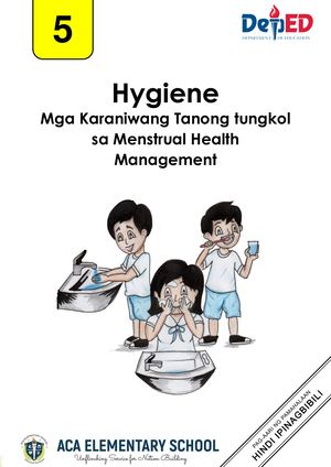 Module 18 Hygiene Mga Karaniwang Tanong Tungkol Sa Menstrual Health Management