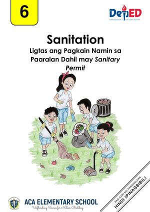 Module 37 Ligtas Ang Pagkain Namin Sa Paaralan Dahil May Sanitary Permit
