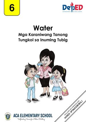 G6 M8 Water Mga Karaniwang Tanong Tungkol Sa  Inuming Tubig