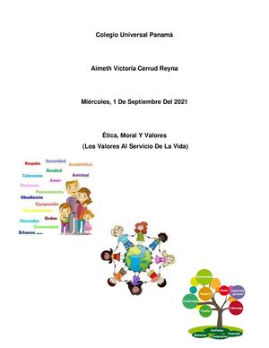 Los Valores Al Servicio De La Vida