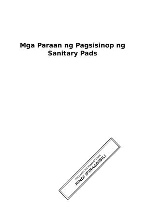 SLM WINS- Nerissa Dela Pena SANITARY